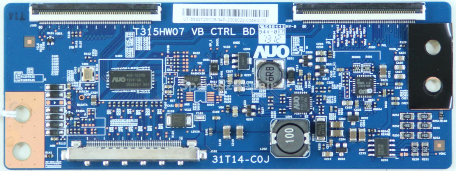 Panasonic TX-L32EM6B - T-Con - 55.32T20.C08 - 31T14-C0J - T315HW07 VB CTRL BD