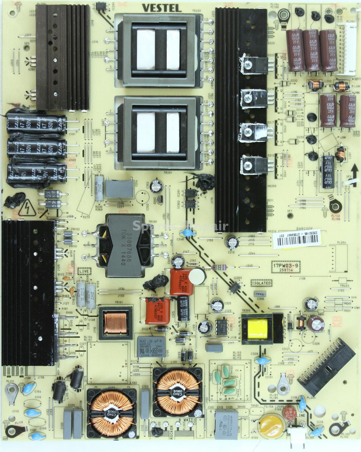 Panasonic TX-55CR430 - PSU - 23232185 - 17PW03-9 - 250714