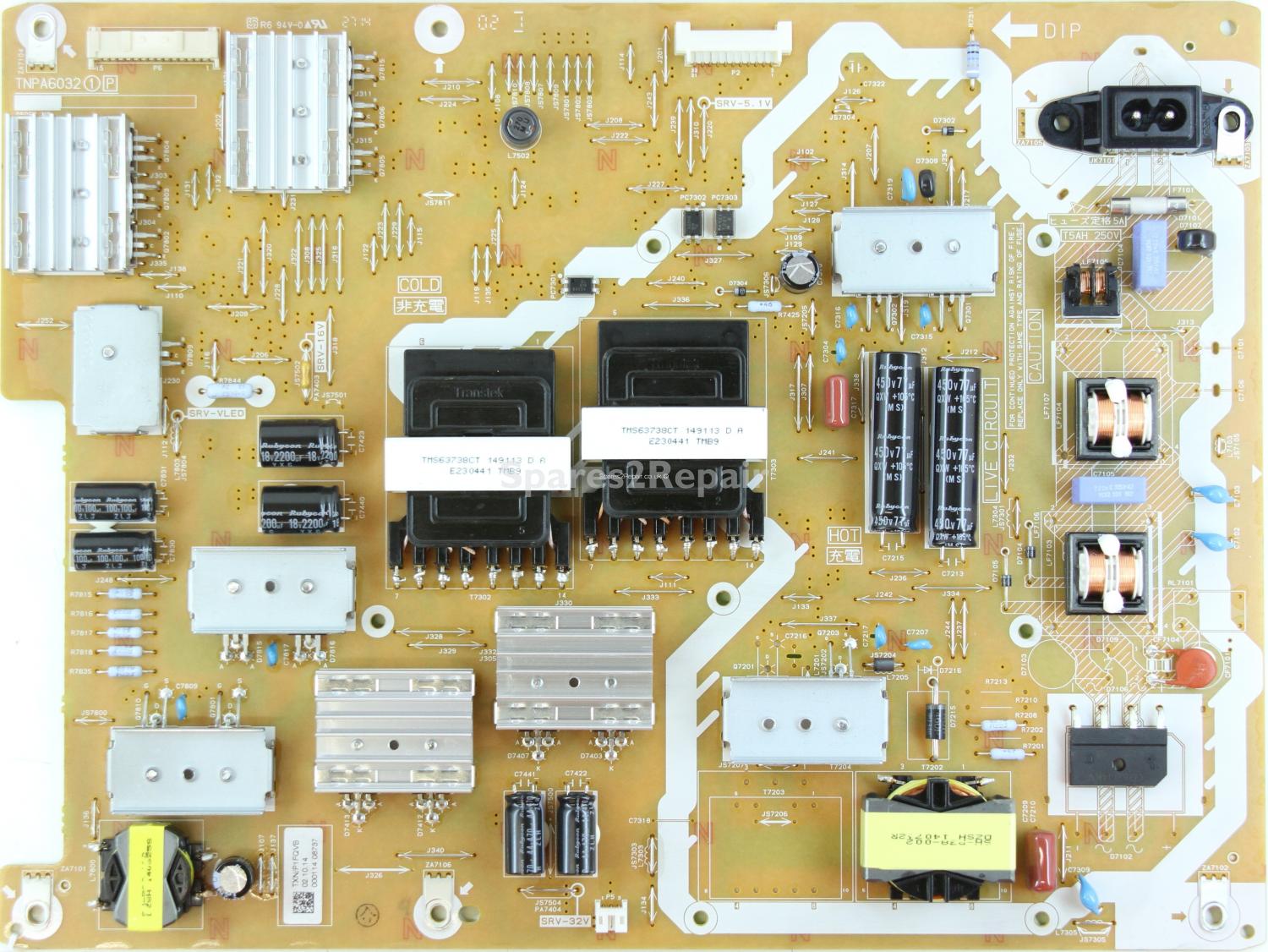 Panasonic TX-55AX630B - PSU - TXN/P1FQVB - TNPA6032 1P