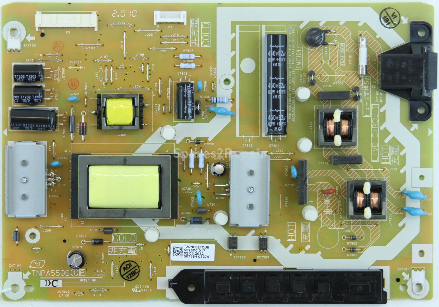 Panasonic TX-L32X5B - Power Supply - TNPA5596 - TZRNP02TQUB