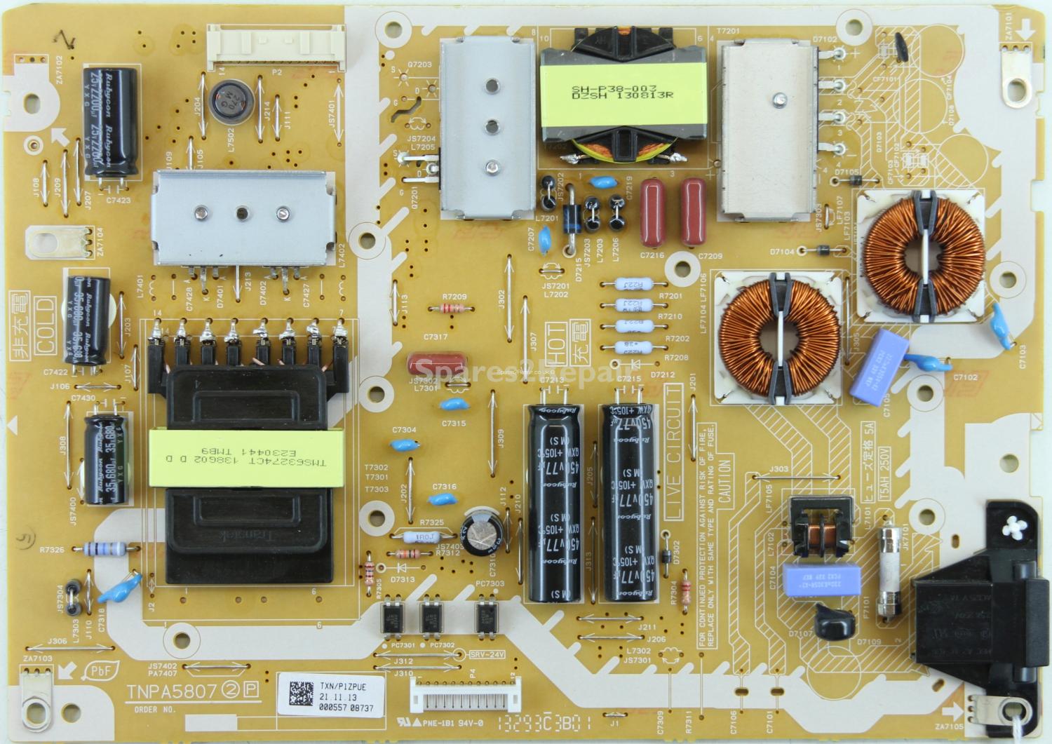 Panasonic TX-L50B6B - PSU - TNPA5807 2 P - TXN/P1ZPUE