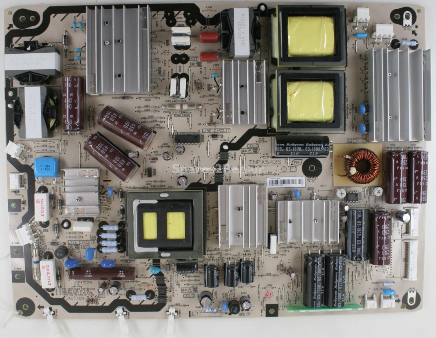 Panasonic TX-P50ST31B - PSU - TNPA5426 - TZRNP01QMUE P1