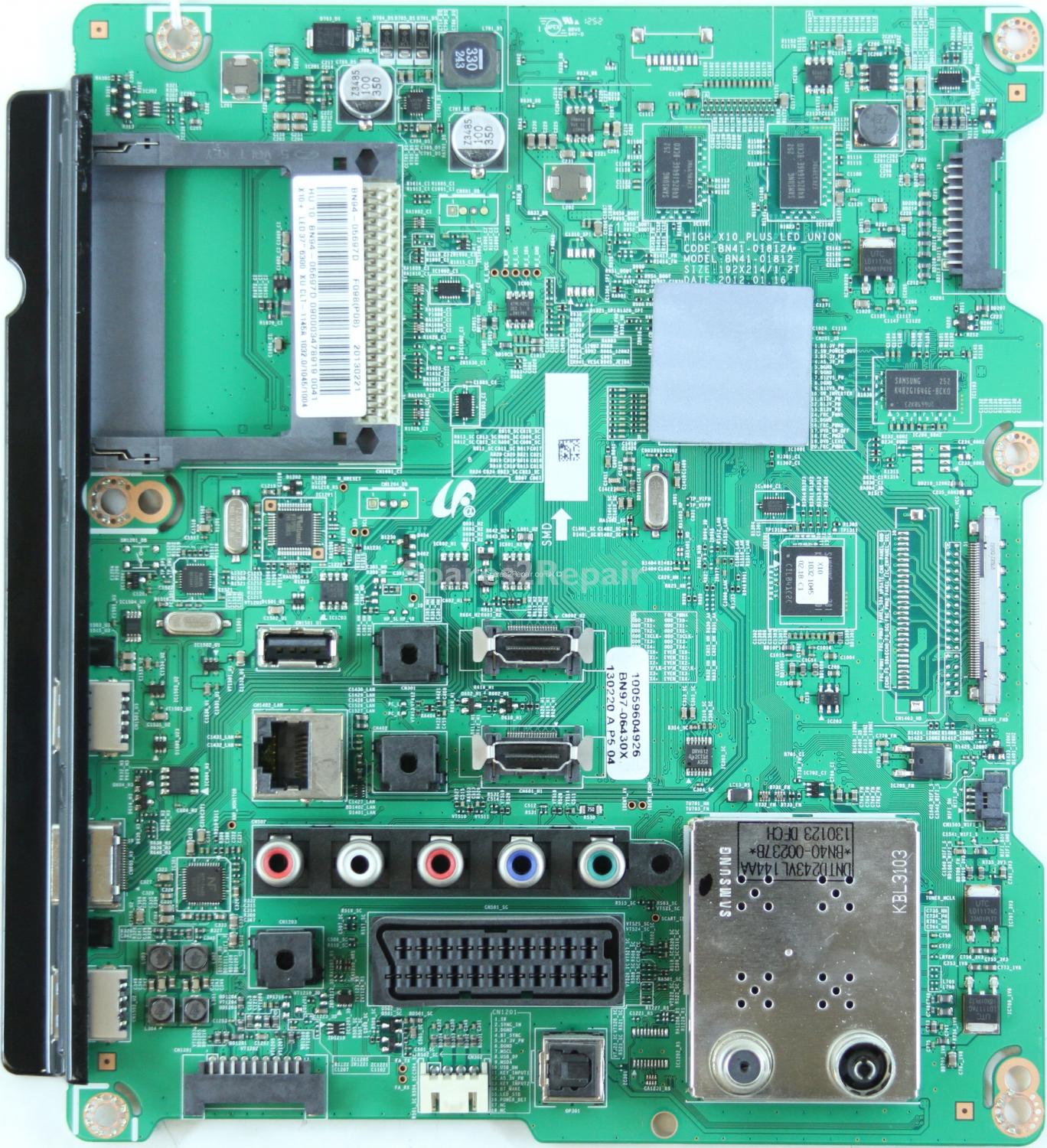 Samsung UE37ES6300 - Main AV - BN94-05697D - BN97-06430X - BN41-01812A - HIGH_X10_PLUS_LED_UNION