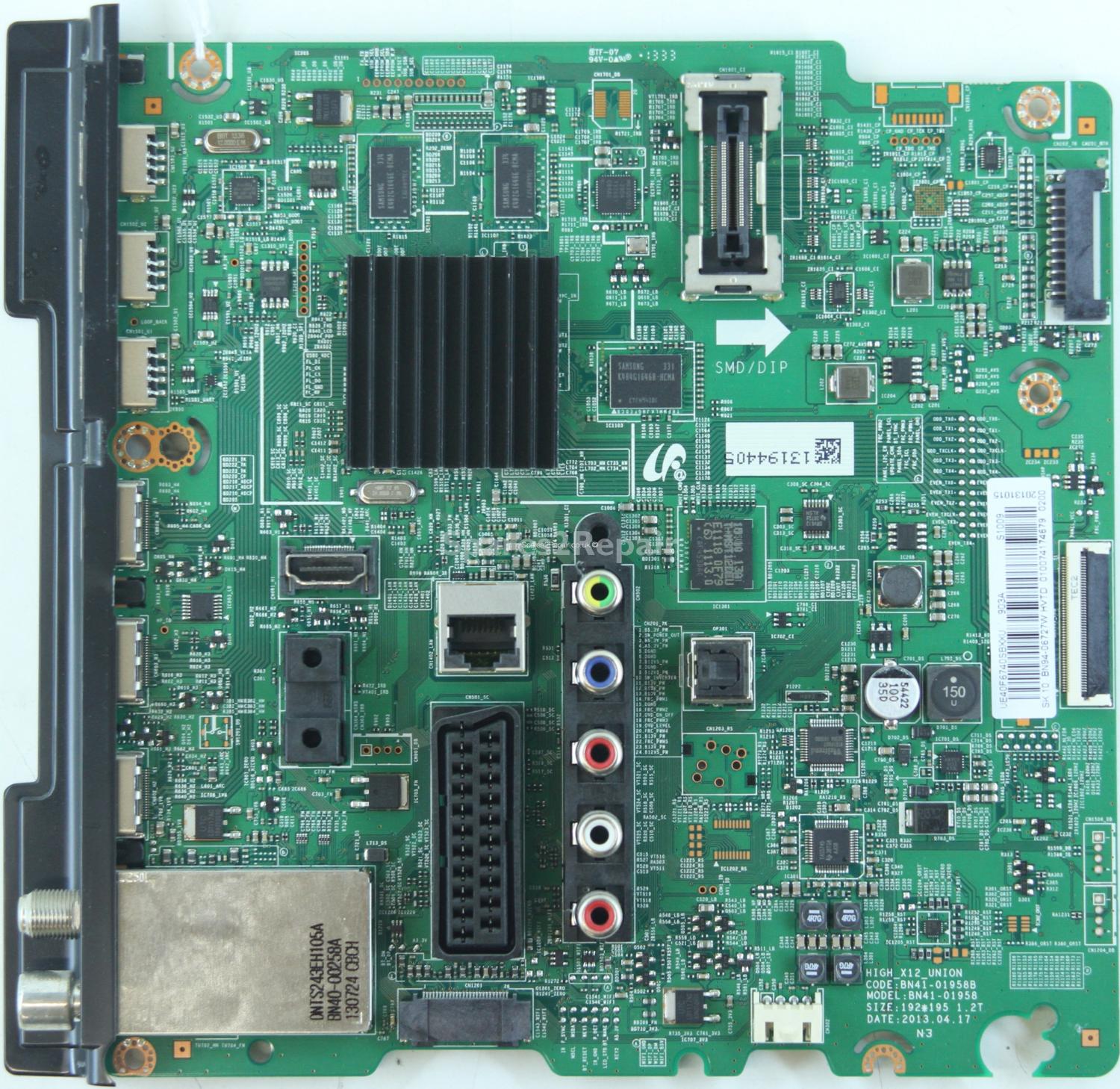 Samsung UE40F6740SB - Main AV - BN94-06727W - BN41-01958B - HIGH_X12_UNION