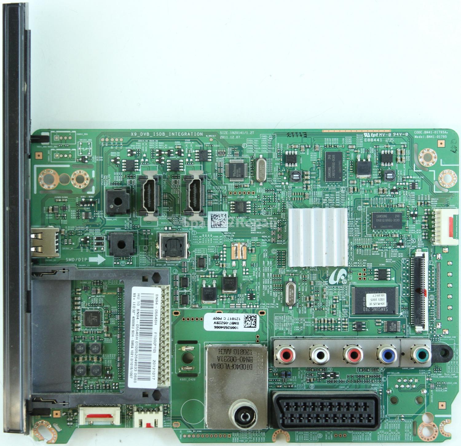 Samsung UE32EH4000W - Main AV - BN94-05546H - BN97-05228V - BN41-01795A - X9_DVB_ISDB_INTEGRATION