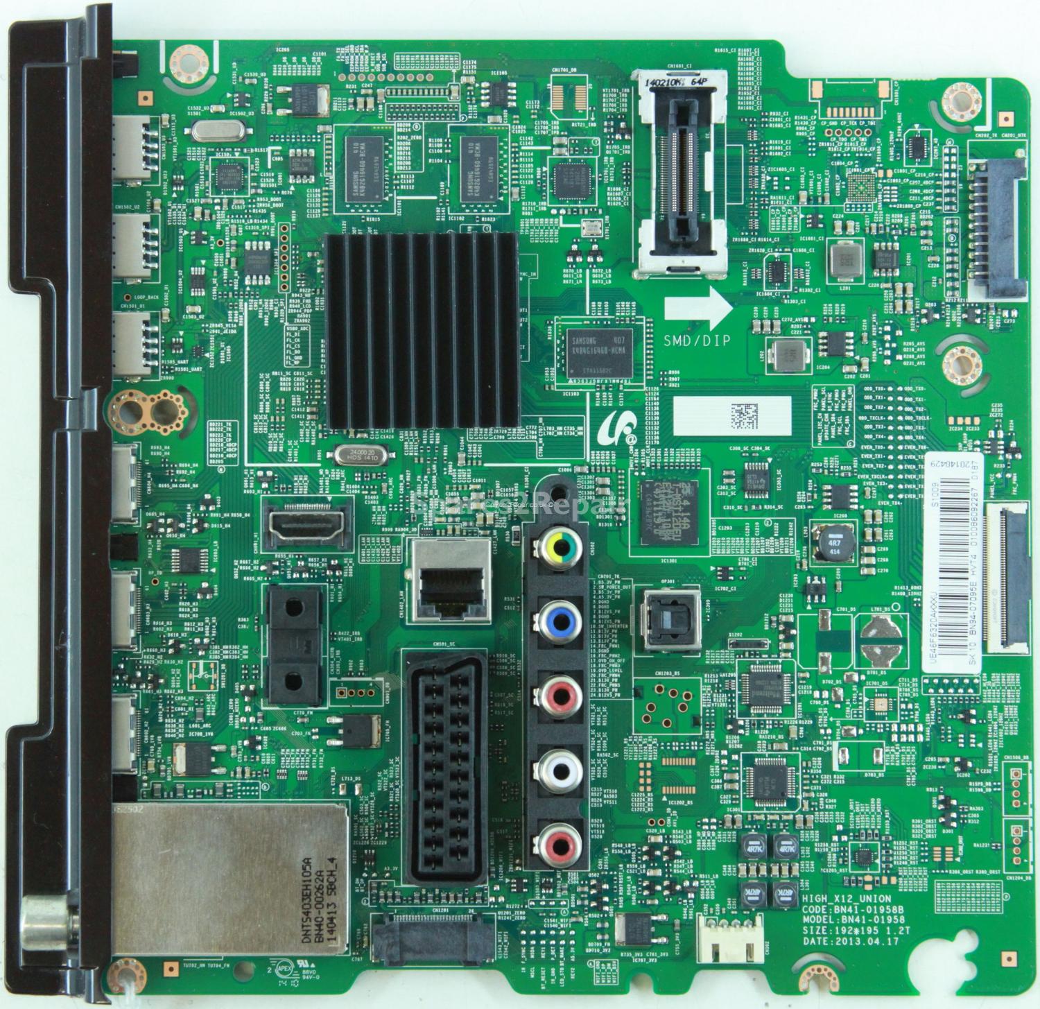 Samsung UE46F6320 - Main AV - BN94-07095E - BN41-01958B - HIGH_X12_UNION