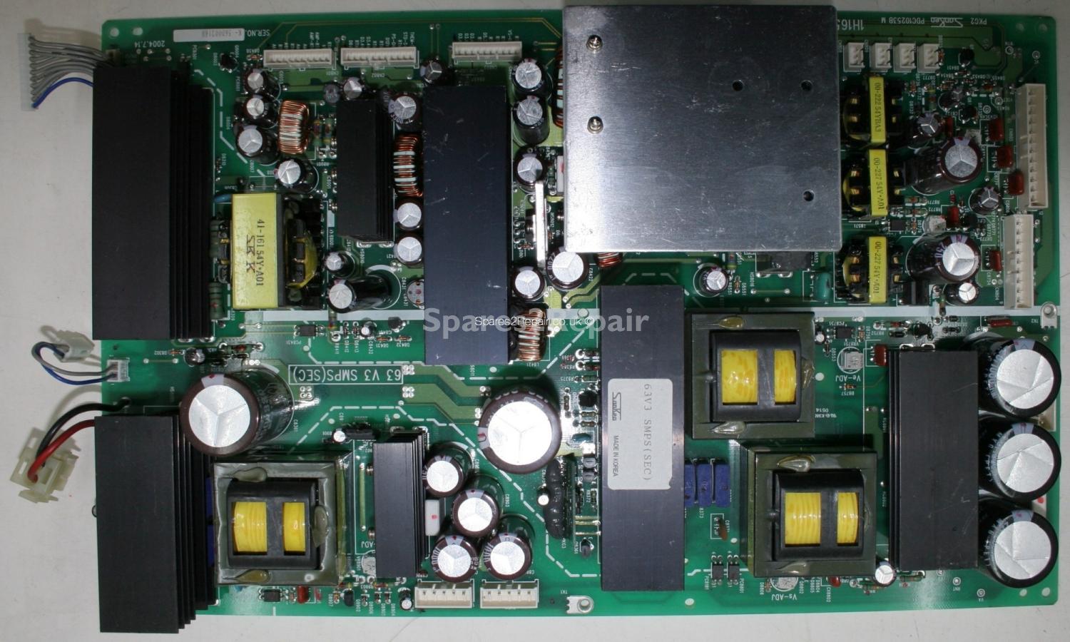 Samsung PPM63H3Q - PSU - PDC10253B M - 1H165W-1 - BN96-01412A - REV1.2 PCB2.0