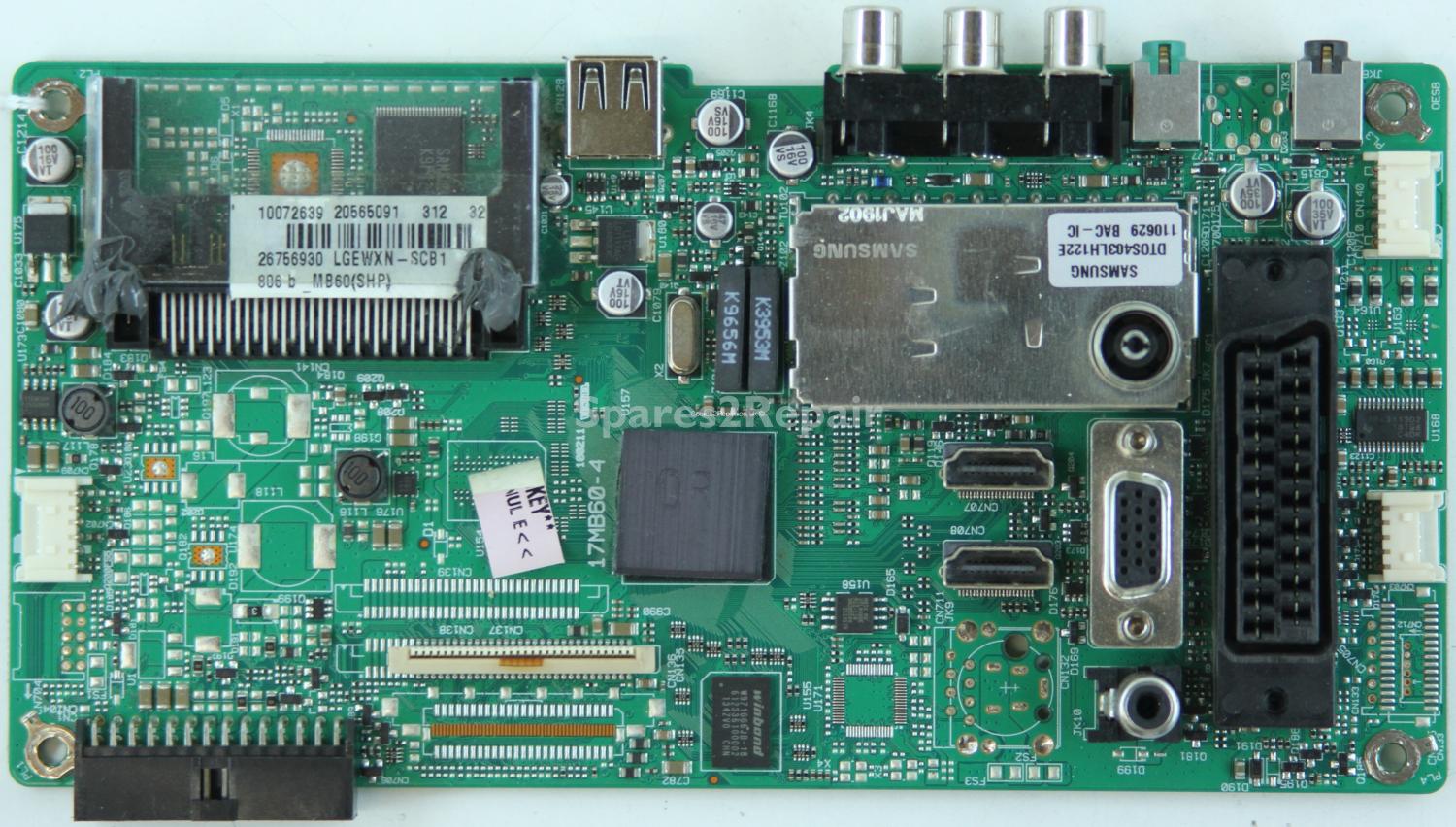 Sharp LC-32SH130K - Main AV - 20565091 - 17MB60-4 - 100211