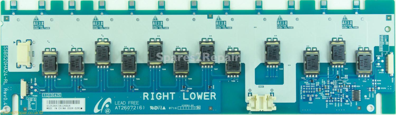 Sony KDL-52W3000 - Inverter - LJ97-01253A - Rev0.4 - SSB520HA24-RL