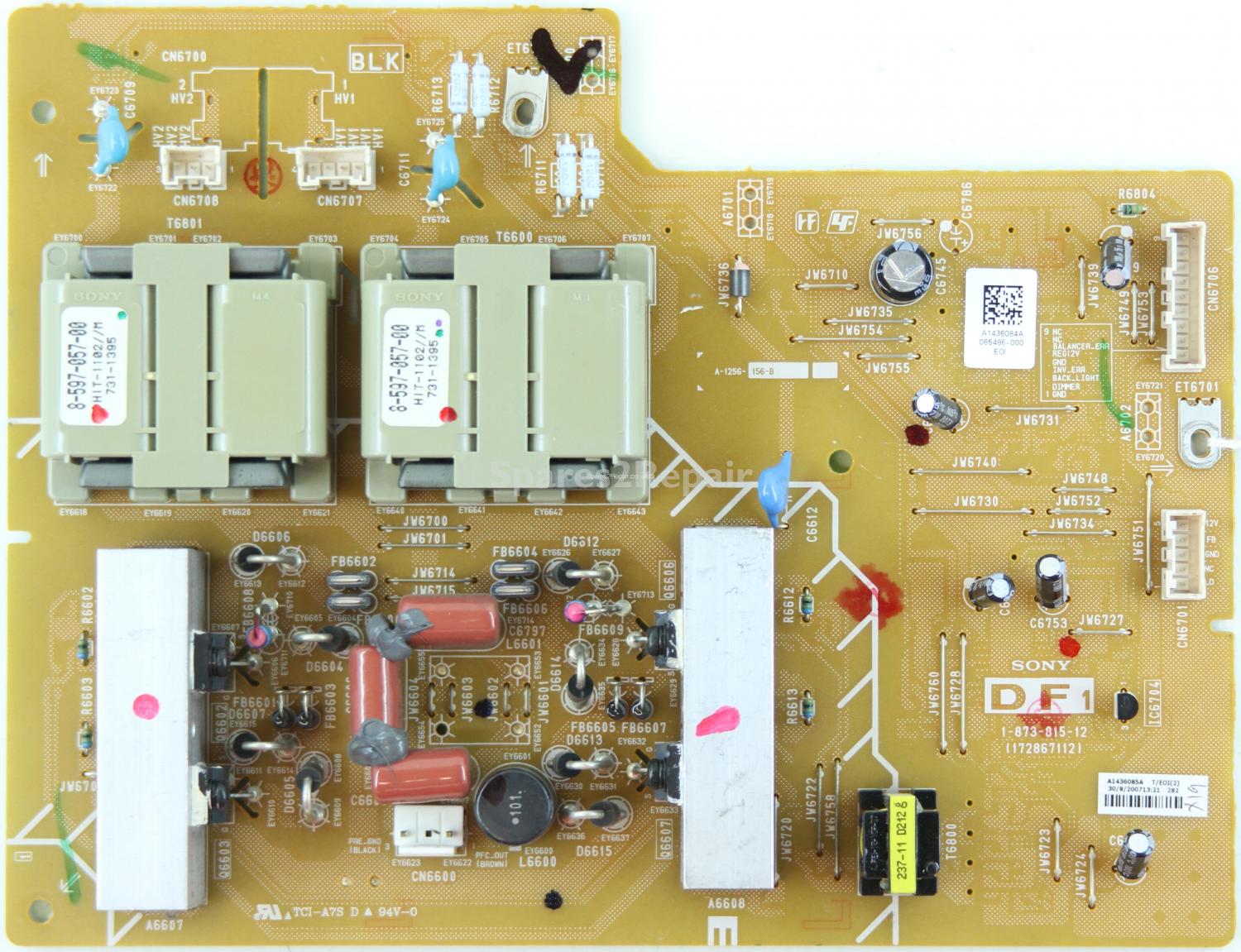 Sony KDL-40D3500 - Sub PSU - 1-873-815-12 - 172867112 - A-1256-156-B - A1436084A