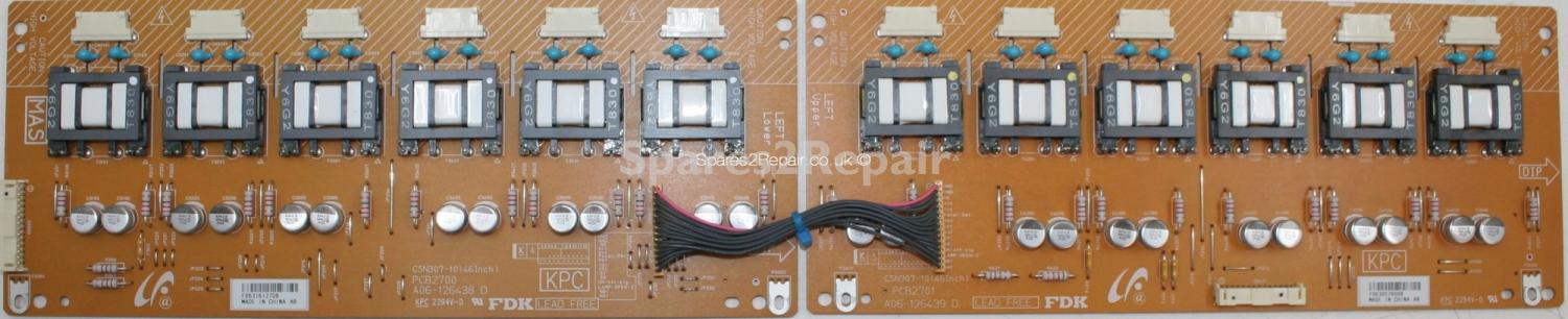 Sony KDL-46W2000 - Inverter - PCB2700 - A06-126438 D - PCB2701 - A06-126439 D