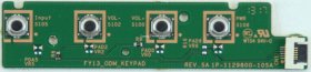 Sony KDL-32R423A - Buttons - 1P-1129800-10SA - REV.SA - FY13_ODM_KEYPAD (Without Plastics)