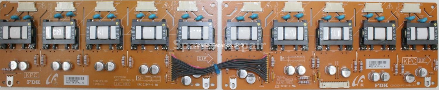 Sony KDL-40S2510 - Inverter - PCB2676 - A06-126268 G - PCB2677 - A06-126269 G
