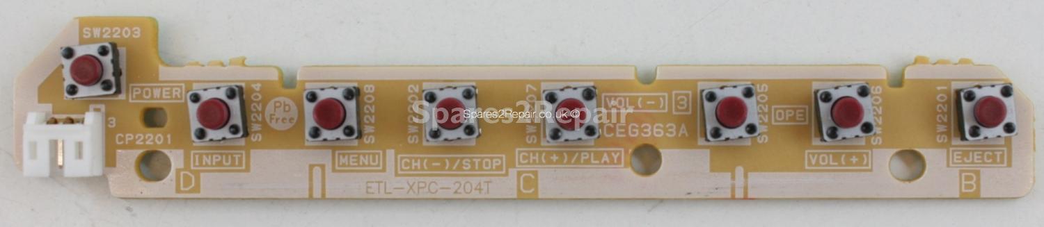 Toshiba 19DV555DB - Buttons - ETL-XPC-204T - CEG363A